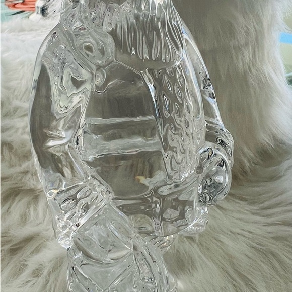 Waterford Crystal American Santa Claus Figurine 7” Tall Clear Glass Sculpture - Picture 3 of 5